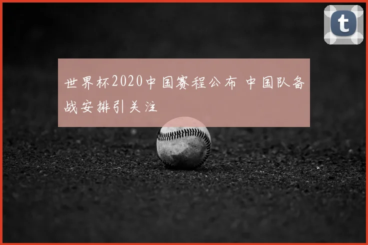 世界杯2020中国赛程公布 中国队备战安排引关注